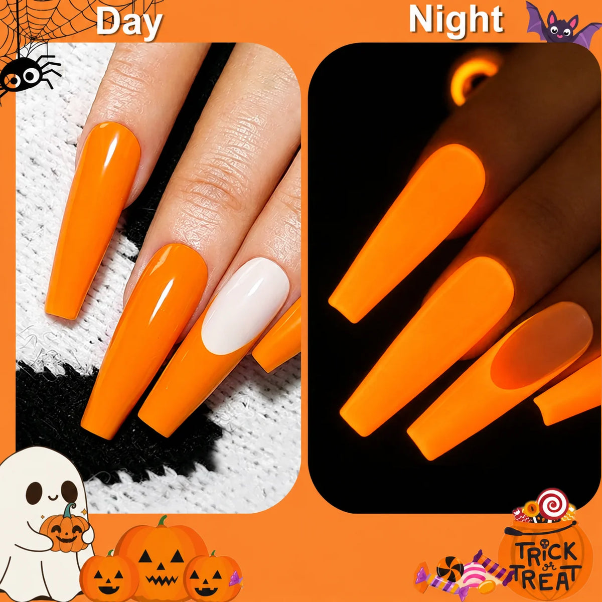 30g Glow in the Dark Dip Powder Purple/Yellow Luminous Phosphor Nail Art Powder Long-Lasting Party/Festival Manicure Decor Dust