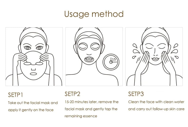 Snail Collagen Sheet Masks – Pack of 20