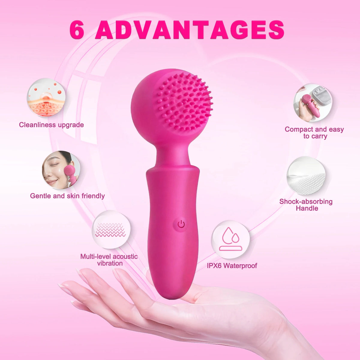Silicone Simple  Facial Cleanser Brus  Cleaning Deep Pore Acne Blackhead  For Both Men And Women,Cleanse Skincare Device