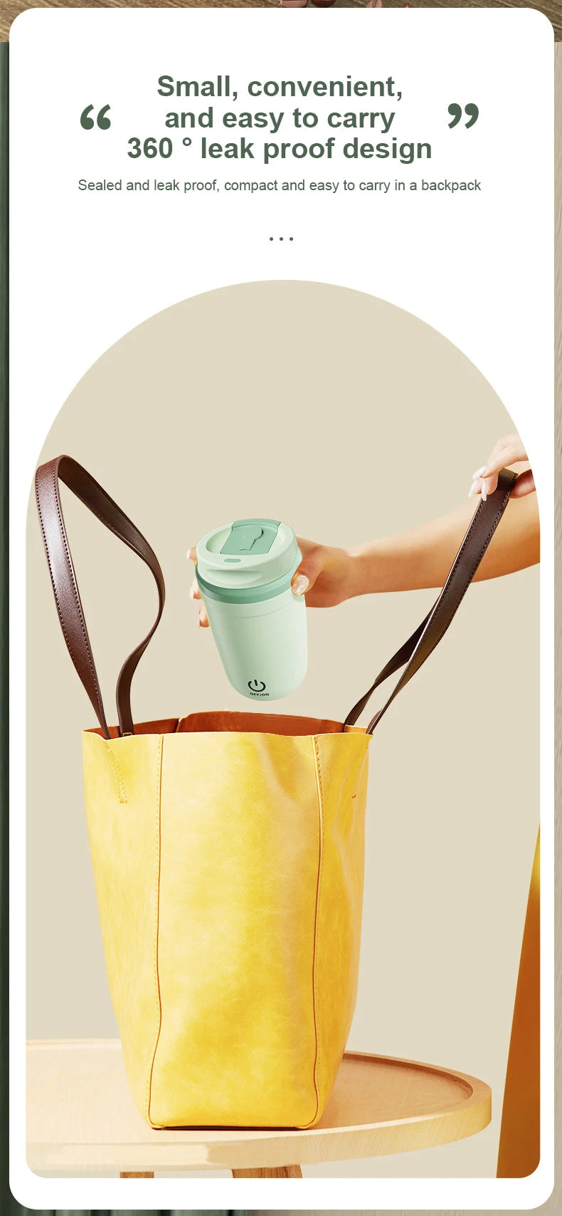 Automatic Self-Stirring Mug, Coffee and Milk Mixing Cup, Magnetic Stirring, Stainless Steel Electric Blender, 400ml