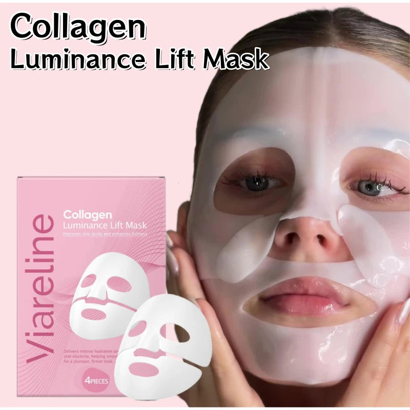 Korean Sheet Mask Collagen Overnight Facial Mask Moisturizing Grape Seed Oil Nourishing