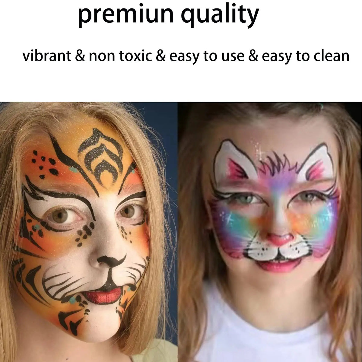 Glow Face Body Paint Under UV Sticks Makeup Neon Face Painting Kits for Adult Halloween Festival Accessory Glow Party Supplies