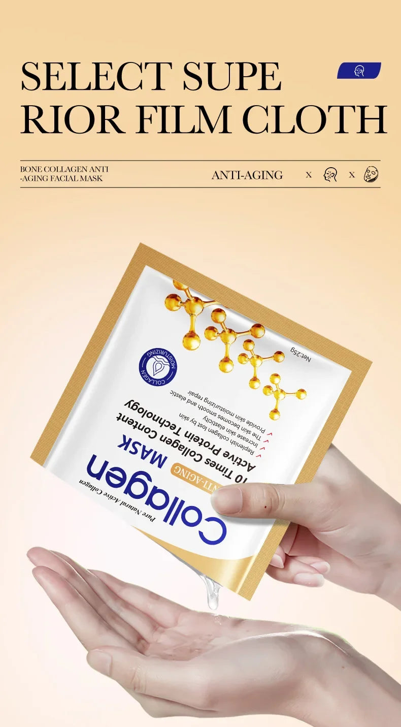Snail Collagen Sheet Masks – Pack of 20