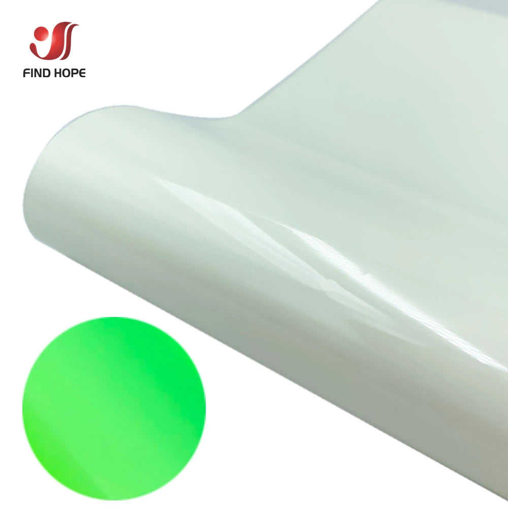 Glow In the Dark Heat Transfer Vinyl Luminous HTV Printing Graphical DIY Fabric Garment T-Shirts Bags Decoration Film For cut